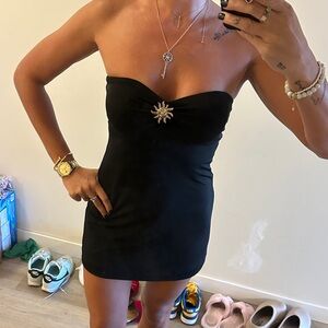 Show Me Your MuMu Black Strapless Dress